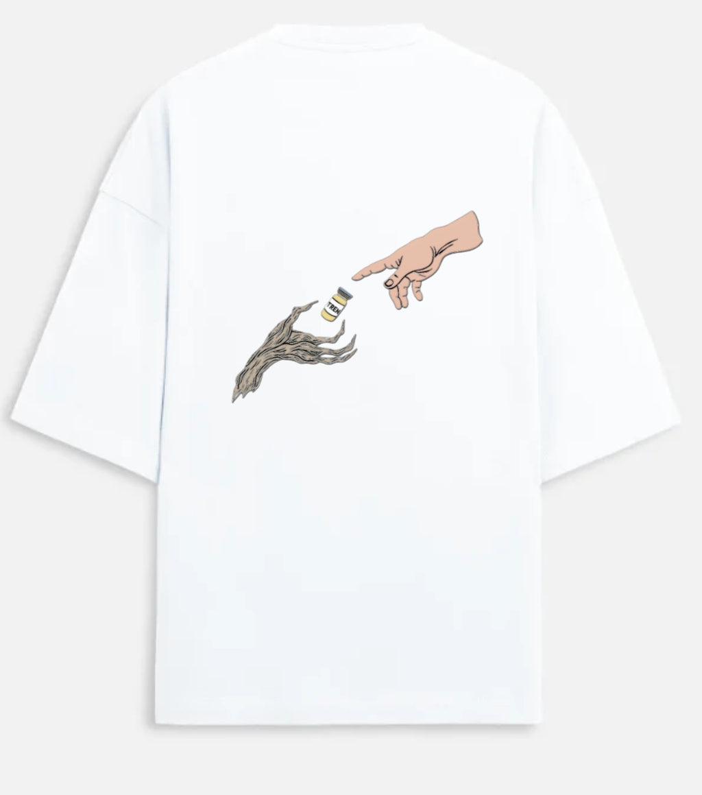 Trenbolone back print oversized Tee for men