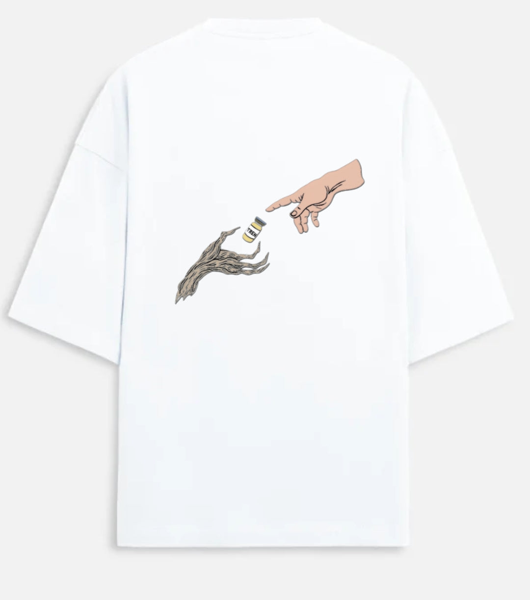 Trenbolone back print oversized Tee for men