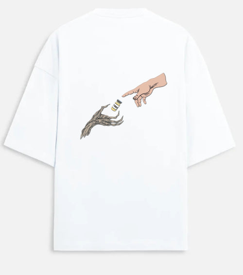 Trenbolone back print oversized Tee for men