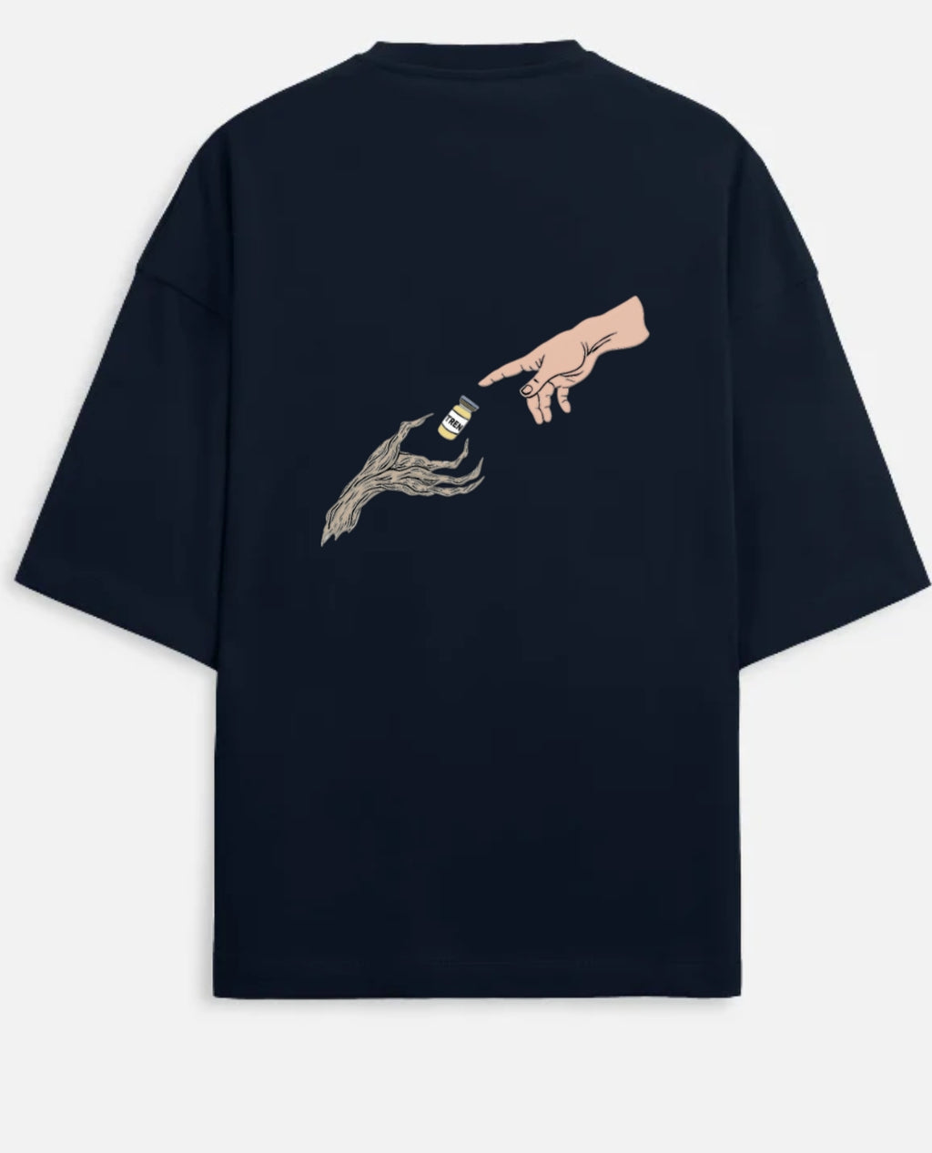 Trenbolone back print oversized Tee for men