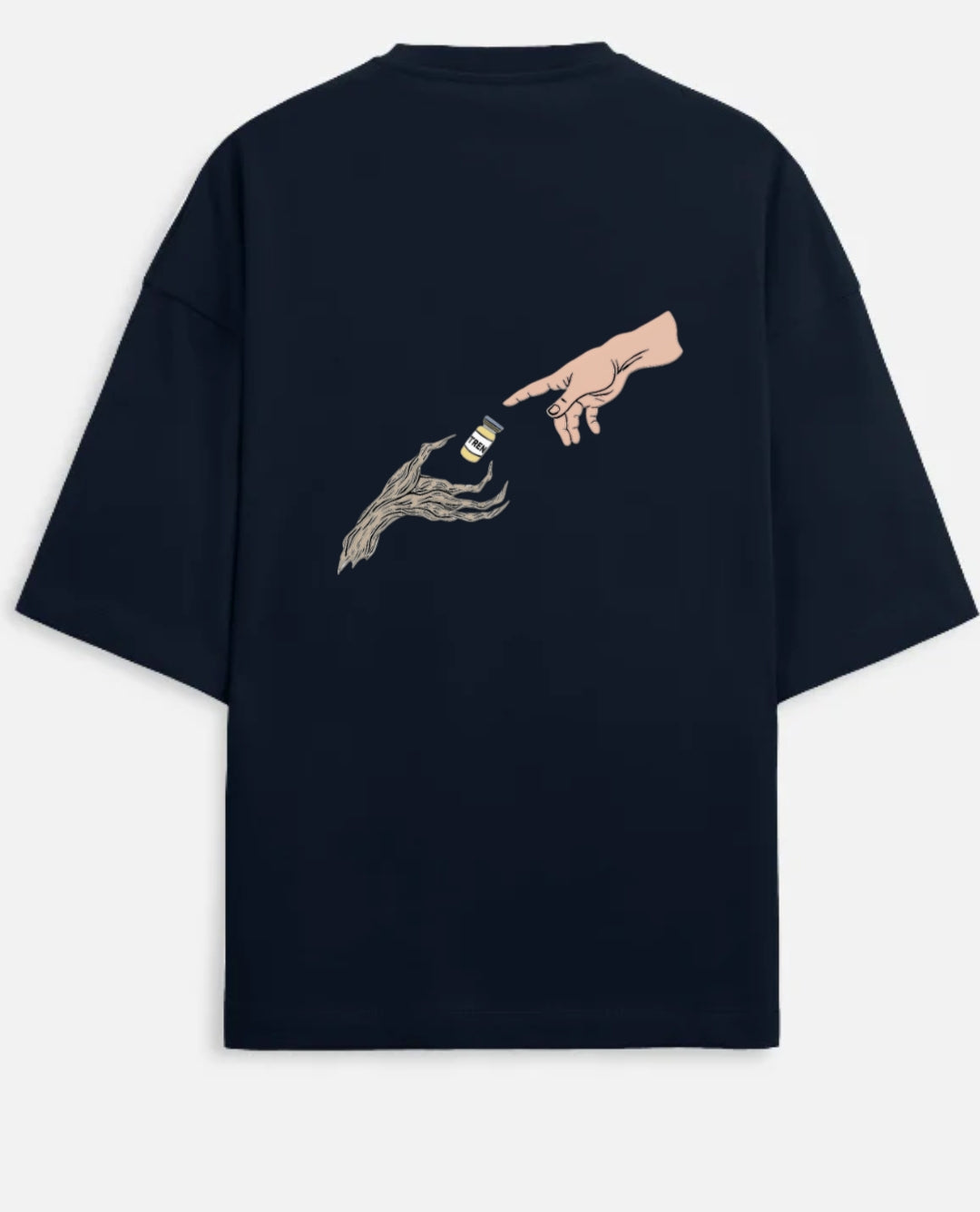 Trenbolone back print oversized Tee for men