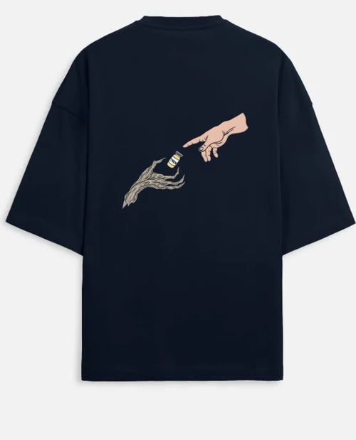 Trenbolone back print oversized Tee for men